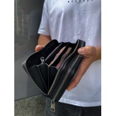 Клатч на дві блискавки з фактурною натуральною шкірою MC-086-5902С