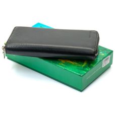 Черный мужской кошелек-клатч на молнии из натуральной кожи Marco Coverna MC-802-1