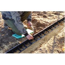 Бордюр садовый 45х1000мм, RIM-BORD, черный, OBRB45