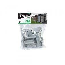 Клипсы для ограждающих лент SOLID, светло-серые, 4,75 см, 40 шт., TOBKS4740LGY