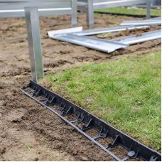 Бордюр садовый 45х1000мм, RIM-BORD, черный, OBRB45