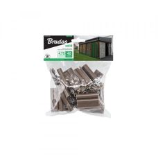 Клипсы для ограждающих лент SOLID, коричневые, 4,75 см, 40 шт., TOBKS4740BR
