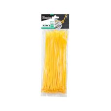 Стяжки кабельные пластиковые 3,6x200мм, 100 шт. YELLOW, TSYL1136200