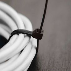 Стяжки кабельні пластикові 2,5х200мм UVBlack, TS1025200B