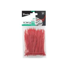Стяжки кабельные пластиковые 2,5x200мм, 100 шт. RED, TSRD1125200 Стяжки кабельные пластиковые 2,5x200мм, 100 шт. RED, TSRD1125200