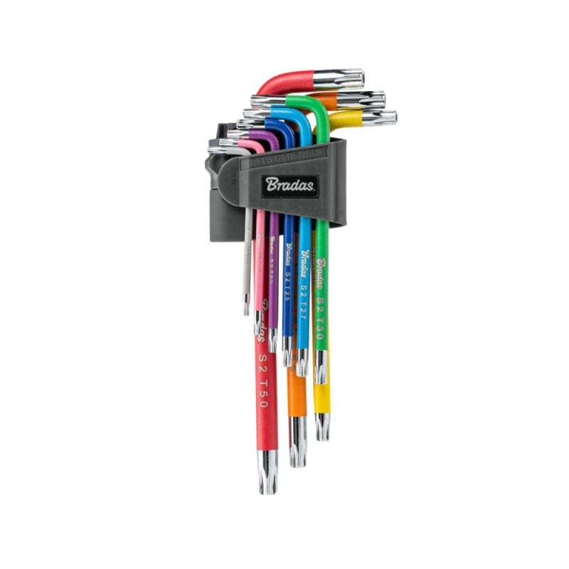 Набор ключей TORX TX 10-50 9 шт. мультиколор/длинные, DIY-HKT42-LO/B