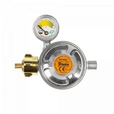 Редуктор газа 50 mbar, 1,5 кг/ч, с предохранительным клапаном и манометром, РЗ 1/4