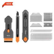 Набор ножей со скребком и сменными лезвиями, 3 шт., DIY-KN191809/SET2B