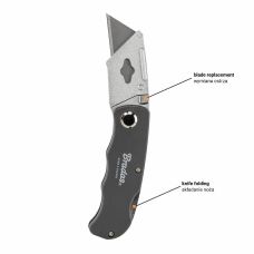 Универсальный складной металлический нож, лезвие 19мм, DIY-KN190201/B