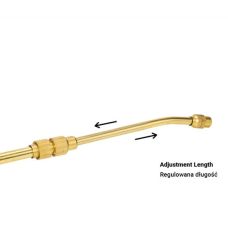 Телескопический латунный наконечник с ручкой, 55-81см, ASA01-5581