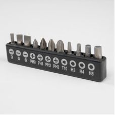 Отвертки крестообразные/плоские/биты, 60 мм, НАБОР, HOME & GARAGE, DIY-BIT10SET1