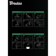 Нитриловые защитные перчатки, DIAMOND, размер M, 7-8, черный, RWJNDBC8