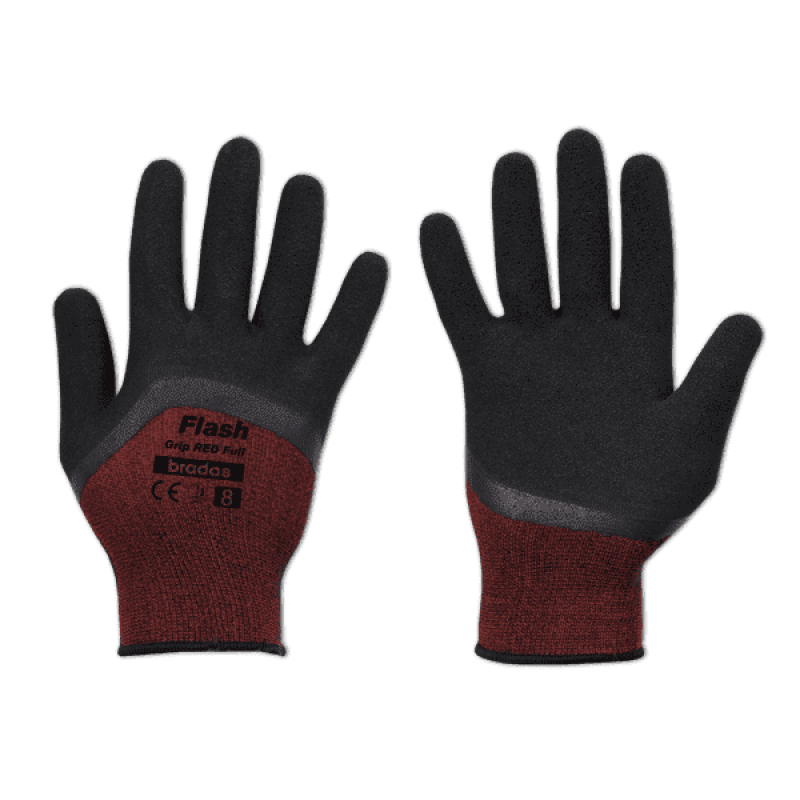Перчатки защитные FLASH GRIP RED FULL латекс, размер
9, RWFGRDF9 Перчатки защитные FLASH GRIP RED FULL латекс, размер
9, RWFGRDF9
