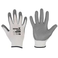 Перчатки защитные NITROX WHITE нитрил, размер
10, RWNWH10