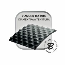 Нітрилові захисні рукавички, DIAMOND, розмір XL, 9-10, чорний, RWJNDBC10
