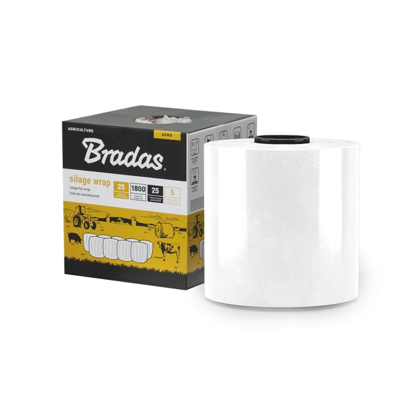 Плівка для сінажу SILAGE WRAP FOIL 0,25x1800м - БІЛА, AK-WF250X1800WH Плівка для сінажу SILAGE WRAP FOIL 0,25x1800м - БІЛА, AK-WF250X1800WH