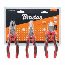 Набор плоскогубцев PRO, 3 штуки, никелированные CRV, HOME & GARAGE, DIY-PL13/1SET