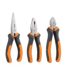 Набор плоскогубцев MASTER GRIP, 3 штуки, никелированные, HOME & GARAGE, DIY-PL12/1SET