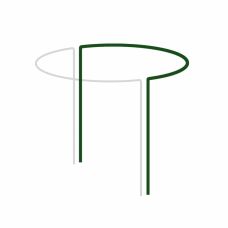Опора для растений кольцевая 1/2 круга, 115 см, Ø 40 см, Bradas (TYRP440115)