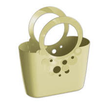Сумка (корзина) LILY – бежевая, кружево 21 л, ITLI480 BUD