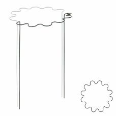 Опора для растений волнистая кольцевая 1/2 круга, Ø 40 см, 70 см, Bradas (TYRP4F4070)
