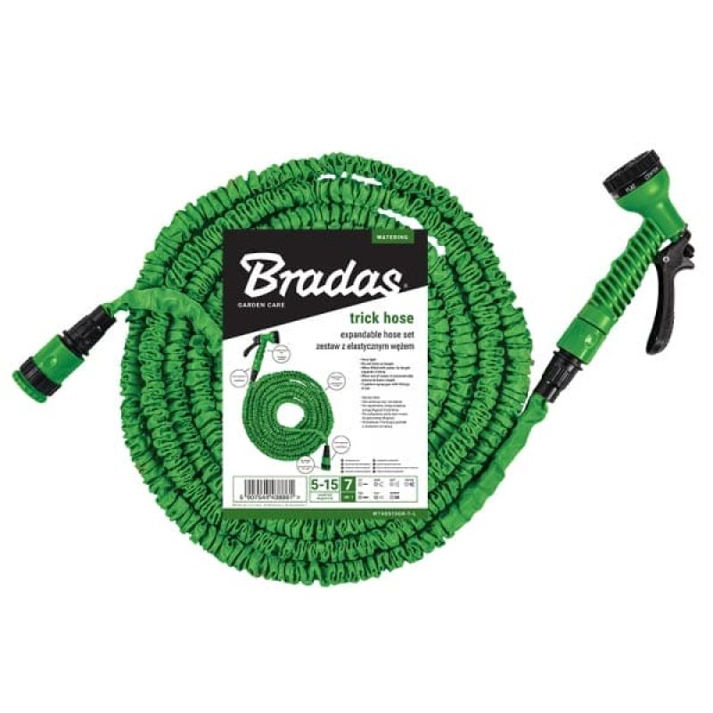 Растягивающийся шланг (комплект) TRICK HOSE
10-30м – зеленый, пакет, WTH1030GR-T-L