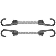 Шнур еластичний гумовий 40см х 2шт. з металевими гачками PVC BUNGEE CORD HOOK, BCH2-08040GY-B