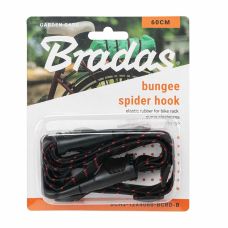 Еластична гума для велосипедного багажника BUNGEE SPIDER HOOK чорна, 60 см, BCH2-12X4060-BCRD-B