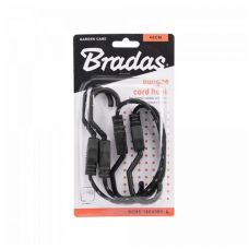 Гумка еластична FLAT BUNGEE CORD HOOK чорна 1,8 х 40см - 2 шт, у блістері, BCH5-18040BC-B