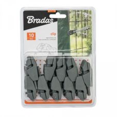 Зажимы для крепления BUNGEE CORD CLIPS серые,
10шт. в блистере, BCK2-B