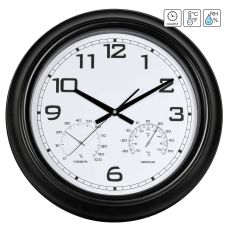 Годинник настінний Technoline 816722 Thermo-Hygro Black (816722)