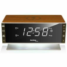 Часы настольные с радио Technoline WT487 Wireless Mobile Charging White/Brown (WT487)