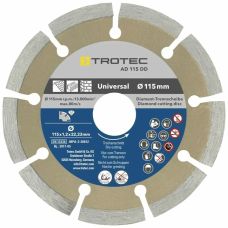 Набір відрізних алмазних дисків Trotec 110/115х22.23х1.2 (4 шт) (6225001121)