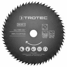 Набор пильных дисков Trotec 1 HSS 89х10х1,4 HS60/HS80 Metal (2 шт) (6215001301)