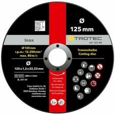 Круг відрізний по металу Trotec 125х22.23х1.2 (12 шт) (6225001111)
