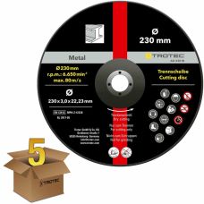 Круг отрезной по металлу Trotec 230х22.23х3.2 (5 шт) (6225001211)