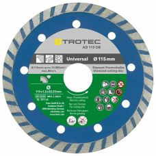 Набір відрізних алмазних дисків Trotec 110/115х22.23х1.2 (4 шт) (6225001121)