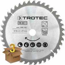 Диск пильный Trotec 150х16х2,1 HW40 Wood (3 шт) (6215001321)