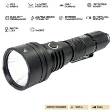 Ліхтар тактичний Mactronic Black Eye X31 (3100 Lm) Programmable Rechargeable Type-C (THH0081)