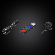 Ліхтар тактичний Mactronic Black Eye 650 (650 Lm) Recharg Type-C Gun Mount RGB Kit (L-MX532L-RC/SET3)