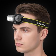 Фонарь налобный Mactronic Prism (650 Lm) Cool White/RGB LED Recharg Type-C Helmet Kit (THL0141)