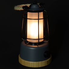 Ліхтар кемпінговий Bo-Camp Harlington Rechargable Dimming 370 Lumen Bamboo-Grey (5818921)