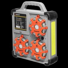 Комплект профессиональных фонарей Mactronic X-Flare (30 Lm) Red/Blue/Amber Recharg 12v/220V Magnetic (PSD0112)