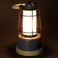 Ліхтар кемпінговий Bo-Camp Harlington Rechargable Dimming 370 Lumen Bamboo-Grey (5818921)