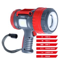Ліхтар пошуковий Falcon Eye Strike (1100 Lm) Powerbank Focus Rechargeable Type-C (FSL0013)