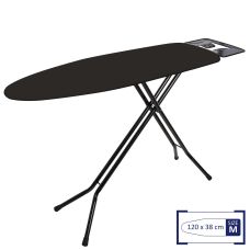 Гладильная доска Casa Si Superstandard Basic Metallic 120x38 Plain Black (CS95150G409) Гладильная доска Casa Si Superstandard Basic Metallic 120x38 Plain Black (CS95150G409)