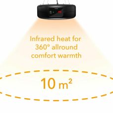 Инфракрасный обогреватель Trotec IR 1550 SC 1500W + LED Black (1410003812)