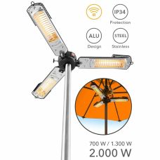 Инфракрасный обогреватель Trotec IRS 2005 2000W Silver/Black (1410003922)