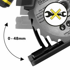 Пила циркулярная аккумуляторная Trotec PCSS 10-20V + кейс (4430000110)