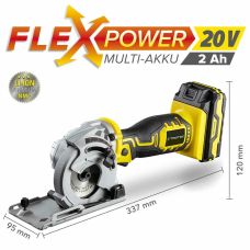 Пила циркулярна акумуляторна міні Trotec PCSS 05-20V + кейс (4430000105)